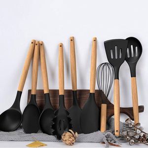 Ensemble d'ustensiles de cuisine en silicone écologique et durable, 42 pièces, couleur violette, résistant au lave-vaisselle et au micro-ondes, gadgets de cuisson et de pâtisserie pour la maison - Product Image 4