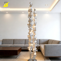 Lustre décoratif Bang Sheng, lampe suspendue en verre et cristal, métal, hauteur réglable, commande par application, garantie 5 ans, haut de gamme