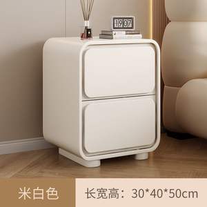 Table de <span class=keywords><strong>chevet</strong></span> en cuir et bois massif pour petites chambres à coucher Mobilier de maison simple sans installation pour une utilisation en appartement - Product Image 6