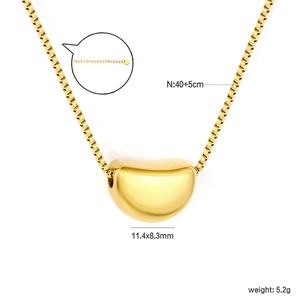 Collier pendentif cœur plaqué or 18 carats pour femme, en acier inoxydable, lisse, romantique, bijou de mode pour anniversaires - Product Image 2