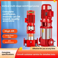 Pompe à plusieurs étages verticale XBD-CDL à haute efficacité faible consommation 37kw 60Hz pompe d'arrosage d'approvisionnement en eau de bâtiment de bouche d'incendie
