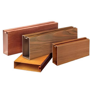 Décor d'intérieur d'hôtel moderne, tube carré en alliage d'aluminium <span class=keywords><strong>100X100</strong></span>, plafond suspendu à lamelles, ignifuge, résistant à l'humidité - Product Image 3