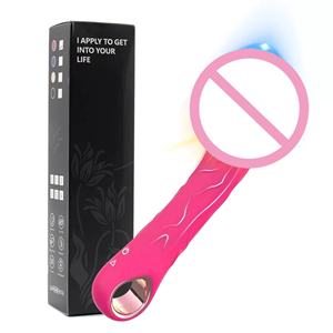 Großhandel Bestseller Weiblicher Masturbator Sexprodukte G-Punkt Klitoris Nippel Silikon Dildo Vibrator - Product Image 1