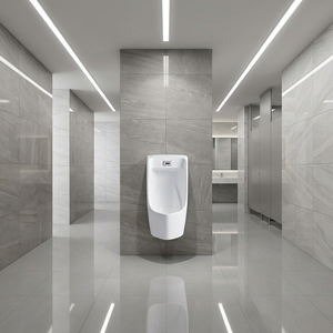 <span class=keywords><strong>Urinoir</strong></span> mural facile à nettoyer avec système de chasse d'<span class=keywords><strong>eau</strong></span> par gravité, en céramique, design économe en <span class=keywords><strong>eau</strong></span>, pour usage hôtelier et familial - Product Image 5