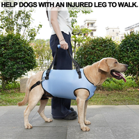 Harnais de Soutien pour Chien HIPHOPPET – Gilet en Nylon et Polyester Solide, Réglable, Rembourré et Respirant pour la Rééducation Animale