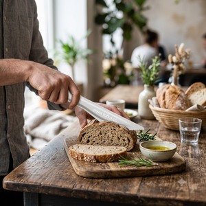 Couteau en papier compostable, vaisselle jetable durable en fibres végétales pour café, boîte à lunch à emporter, buffet, repas en plein air - Product Image 3