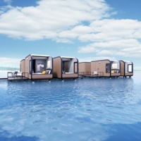 2024 nouveau Design préfabriqué modulaire Mini Capsule maison ciel étoilé chambre minuscule maison paquet plat conteneur en acier pour salon