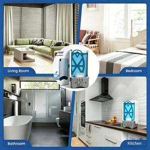 Piège à moustiques électrique mural à lumière UV, anti-insectes d'intérieur, tue-mouches et moustiques efficace à brancher pour la maison et la <span class=keywords><strong>cuisine</strong></span> - Product Image 6