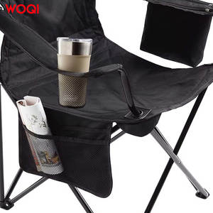 Chaise pliante d'extérieur Woqi, structure en aluminium, tissu Oxford, chaise de camping portable avec porte-gobelet et poches latérales - Product Image 5