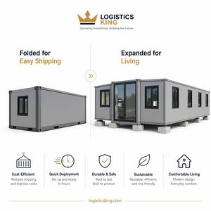 20ft 40ft prefabbricato casa Mobile piccola pronta per la spedizione 2 3 4 camere da letto con cucina bagno contenitore casa veranda camere d'albergo - Product Image 3