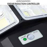 3000W IP65 étanche plusieurs méthodes d'installation éclairage automatique LED lampadaire solaire avec détection du corps humain extérieur