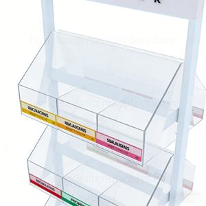 Meilleur vendeur, organisateur de soins de la peau en acrylique, présentoir rotatif, étagères en métal à double face pour cosmétiques de luxe, sérum, crème - Product Image 6