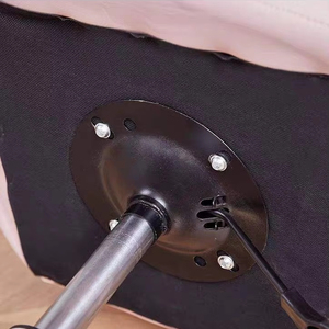 Chaise de bureau pliable moderne et minimaliste à cadre métallique, réglable en hauteur, avec dossier en échelle, pour l'école et l'appartement - Product Image 5