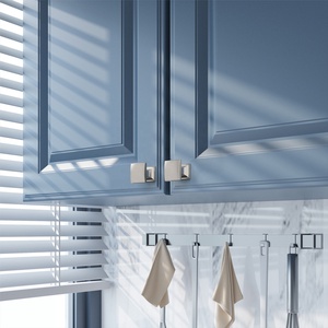 Zinc Alloy Cabinet Drawer <strong>Knob</strong> Square <strong>Black</strong> Gold Kitchen Cupboard <strong>Door</strong> <strong>Knobs</strong> 1477 - Product Image 3