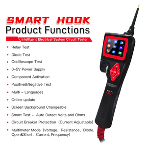 Sonde de circuit électrique TopDiag P200 à prix d'usine, kit de sonde de circuit électrique, testeur de circuit automobile, multimètre sans fil avec écran LCD, <span class=keywords><strong>diode</strong></span> - Product Image 6