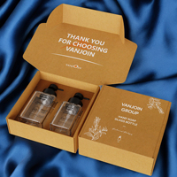 Boîte d'emballage en papier imprimé à plat avec logo personnalisé, carton ondulé, carton découpé à l'emporte-bouteille pliable kraft personnalisé, étuis pour bocaux