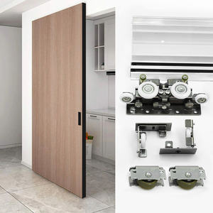 Sistema de Puertas Correderas Ocultas Sin Riel Mágico EPFORGE para Puertas de Madera con Cierre Suave y Montaje Interior en Pared - Product Image 1