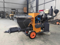 Pompe à mortier électrique multifonctionnelle diesel mini, machine à enduire de pierre véritable, machine à coulis de béton, machine à pulvériser du mortier de ciment