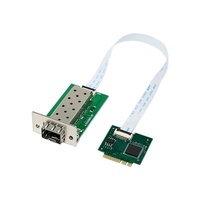 Carte réseau serveur interne WINTEK M.2 A+E I210 avec un seul port SFP Gigabit Fibre Optique