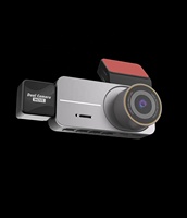 Caja Negra para Vehículo con Pantalla IPS de 3.4 Pulgadas, 3 Cámaras, Grabador de Conducción con Pantalla Dividida 1080p, WiFi Frontal Interior, 12 Meses de Garantía