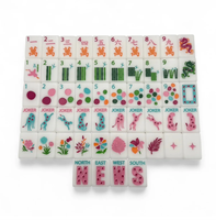 Tuiles de Mahjong Personnalisées Lagoon, Style Tendance Américain de Luxe en Acrylique 4 Couches, Couleur et Taille Personnalisables pour Tables de Jeu
