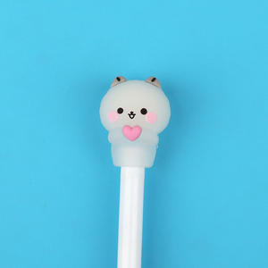 Dibujos animados Gel estudiante lindo lápiz cubierta pequeño Animal Luna pluma Accesorios - Product Image 6