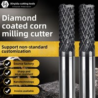 Fresa de Acero de Tungsteno con Recubrimiento Nano para Máquinas de Grabado CNC, Especialmente Diseñada para Compuestos Epoxi Reforzados con Fibra de Carbono