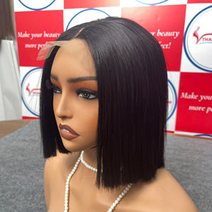 PRECIO AL POR MAYOR: Peluca recta de hueso, cabello de 10 pulgadas, encaje transparente, cierre 2x4, Parte media para mujeres negras - Product Image 3