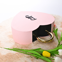 Serrure coeur Floral amour vacances cadeau papier boîtes nouvelles boîtes à fleurs de poche mat stratification gaufrage pour la Saint-Valentin