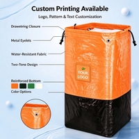 Sac de rangement en PE avec cordon de serrage pour colis, pochette organisatrice en plastique pour colis, vente en gros