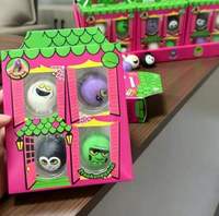 Nouveau Jouet Anti-Stress 4-en-1 Halloween Maison Hantée, Jouet à Presser en TPR, Squishkins Effrayants pour Cadeau