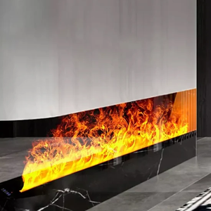 <span class=keywords><strong>Chimenea</strong></span> de Vapor Lineal RGB de Rango Completo con Sonido de Leña Ajustable y Sincronizado, Visualización Inmersiva, Decoración de Pared para Cafetería o Salón - Product Image 2