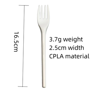 Couverts biodégradables de haute qualité, ustensiles écologiques, <span class=keywords><strong>kit</strong></span> de fourchettes et couteaux compostables - Product Image 4