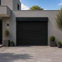Panneau de porte à enroulement isolé moderne en acier moussé de 77 mm avec vis pour applications industrielles, entrepôts, garages et devantures de magasins