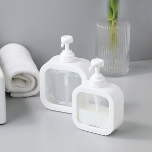 Fashion Bathroom Soap Dispensers Refillable Lotion Shampoo Shower Gel Holder Portable Travel Dispenser Empty Bath Pump Bottle