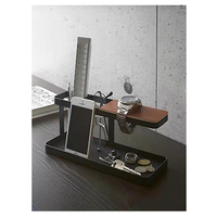 Venta caliente metal escritorio archivo Rack de almacenamiento de caja de acrílico transparente de soportes y bastidores