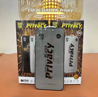 Verre de protection d'écran anti-espion Hi-Al Full Cover ESD OG pour iPhone 17 Pro Max, film de confidentialité pour iPhone 16 Pro Max, Samsung A27