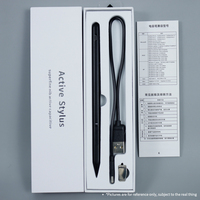 Stylet capacitif actif premium noir, protocole MPP2.0, 4096 niveaux de pression, pour Surface Pro