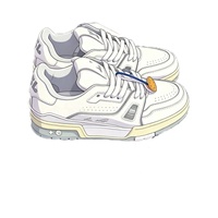 Chaussures de marque, design personnalisé graffiti, chaussures de luxe, baskets de basket-ball rétro en cuir véritable, fabriquées à la main