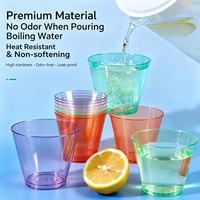 Gobelets jetables en plastique PS pour l'aviation, vente en gros, plusieurs couleurs disponibles et personnalisables