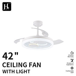 High Brightness LED 4 Blades 6-Speed DC Motor Ceiling <b>Fan</b> <b>Light</b> Remote Control Modern Home Living Room Dining Bedroom Iron Body - Product Image 3