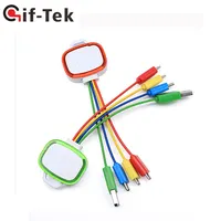 Câble USB tressé 3-en-1 pour iPhone avec charge rapide 2A pour batterie externe, téléphone portable, imprimante, ordinateur et lecteur de codes-barres
