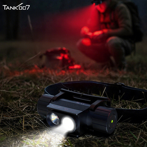Tank007 Dual Light Head Lamp Magnetic Rechargeable Uniform Red Light High Power <strong>Headlamp</strong> for Nighttime Outdoor Hunting Hiking - Product Image 1