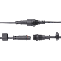 Câble d'éclairage LED 3PIN IP65 moulé étanche mâle femelle Connecteur LED M12 étanche IP65