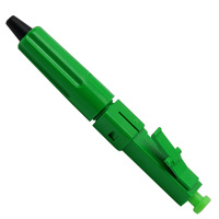 Conector Rápido de Fibra Óptica FAST UPC SC APC, Pre-Pulido, de Ensamblaje Rápido, Reutilizable 04, para PC FTTH, Azul Verde, 1 Año de Garantía