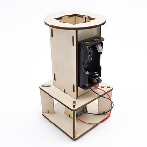 Kit d'apprentissage d'expérience de vapeur de physique directe d'usine bricolage jouet de boule flottante d'air en bois pour les aides pédagogiques scolaires - Product Image 2