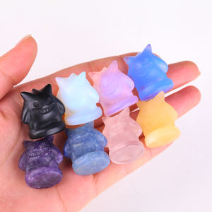 Statues de Gengar en cristal de 1 pouce, sculpture en opale, <span class=keywords><strong>petite</strong></span> figurine de <span class=keywords><strong>d</strong></span>émon, <span class=keywords><strong>d</strong></span>écoration de <span class=keywords><strong>chambre</strong></span>, cadeau <span class=keywords><strong>d</strong></span>'Halloween - Product Image 4