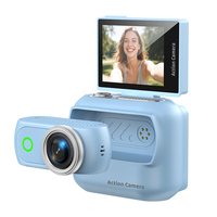 Cámara de Acción HD 1080P con Pantalla Reversible de 2.0 Pulgadas, Magnética, Desmontable, WiFi, para Deportes al Aire Libre, Grabación de Vlogs