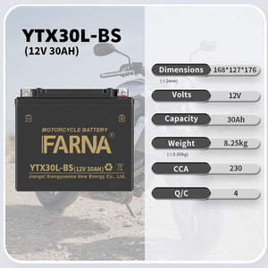 Capacité de 12 volts 30Ah bonne qualité <span class=keywords><strong>YTX30L</strong></span>-<span class=keywords><strong>BS</strong></span> batterie de moto AGM/GEL Gel d'entretien sans sec Type d'acide de plomb scellé - Product Image 3