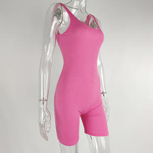 Tuta aderente da <span class=keywords><strong>donna</strong></span> in tinta unita popolare tuta transfrontaliera da Europa e America - Product Image 6